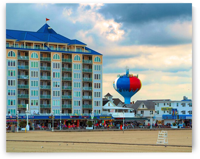 Beach Ball in the Sky in Ocean City by Bill Swartwout Photography
