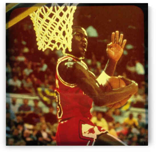 1985 Michael Jordan Basketball Viewfinder Slide Art by Row One Brand