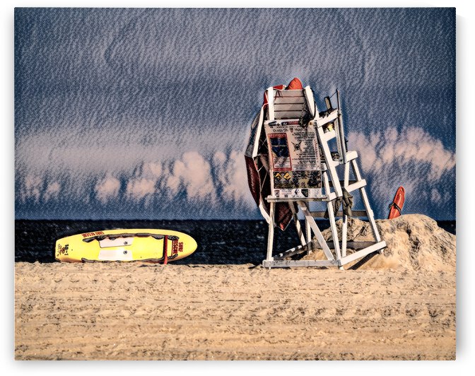 Ocean City Surf Rescue in Charcoal by Bill Swartwout Photography