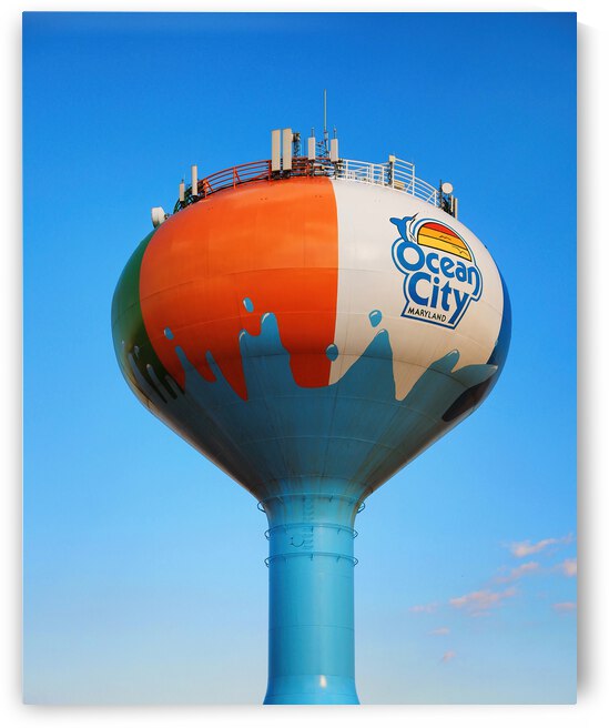 Beach Ball Water Tower in Ocean City by Bill Swartwout Photography