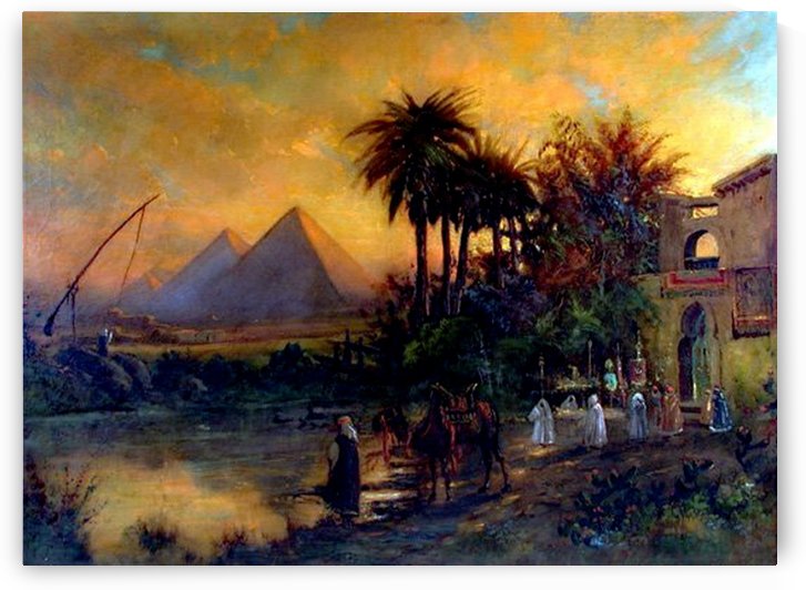 Pyramid scene by Carl Wuttke