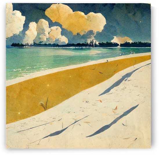 Chilling On A Sugar Sand Beach by Asarii Caleef