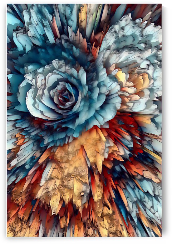 COLLECTION FLOWERS ROCK - 1 by Andre Dorais Art Visual Numerique 