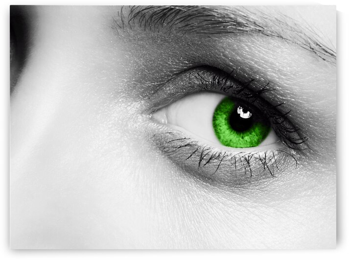 Green Eye Lady by Robert Ruggiero