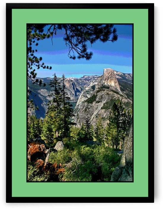 HALF DOME FROM GLACIER POINT - YOSEMITE NATIONAL PARK by LES MAYERS 