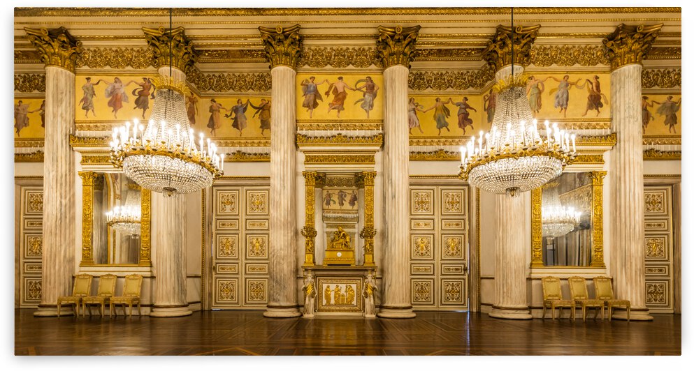 Turin Italy - Circa January 2022: romantic old ballroom interio by Paolo Modena