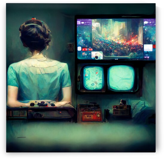 A Gamer Streaming by Zachary Shade