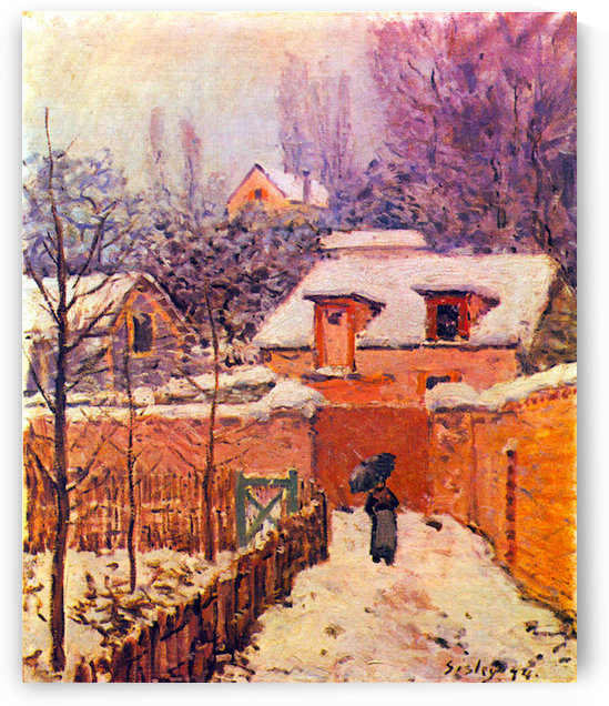 Garden in the Snow by Sisley