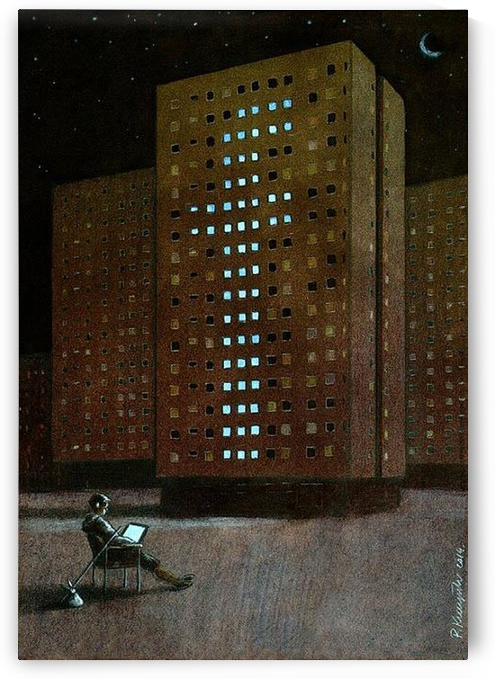 Alone in the crowd by Pawel Kuczynski