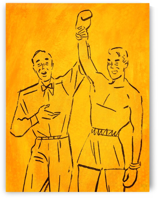 1947 Boxing Champion Art by Row One Brand