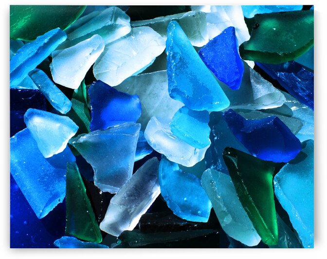 AQUA Blue and Green Sea Glass by Bill Swartwout Photography