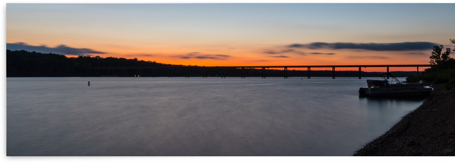 Pomme de Terre Lake Sunset Pano by Jennifer White