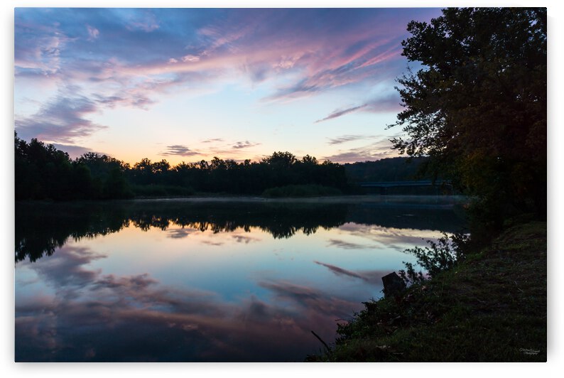 Twilight Reflections Lake Springfield by Jennifer White