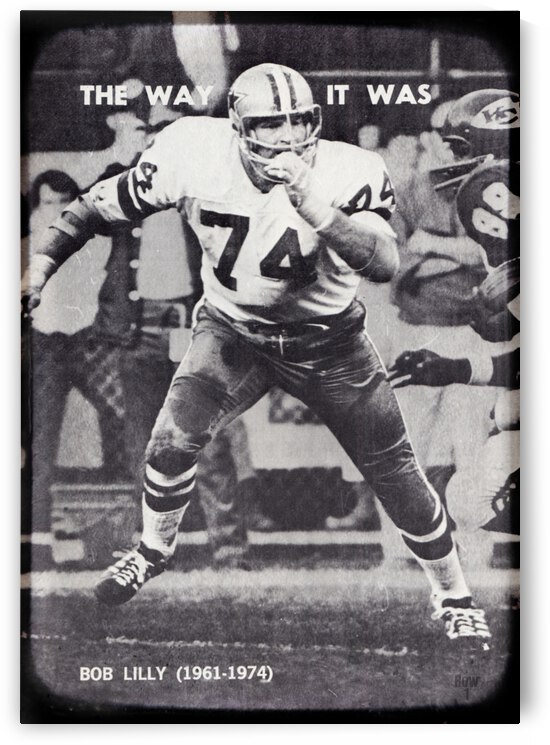 Dallas Cowboys Bob Lilly Photo Art by Row One Brand