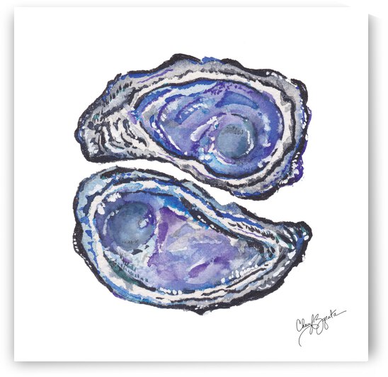 Two Oysters by Cheryl Zapata
