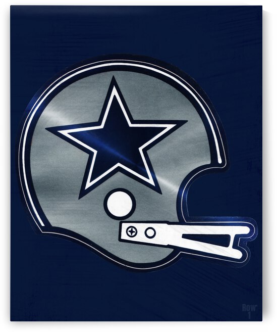 Retro Dallas Cowboys Football Helmet Wall Art by Row One Brand