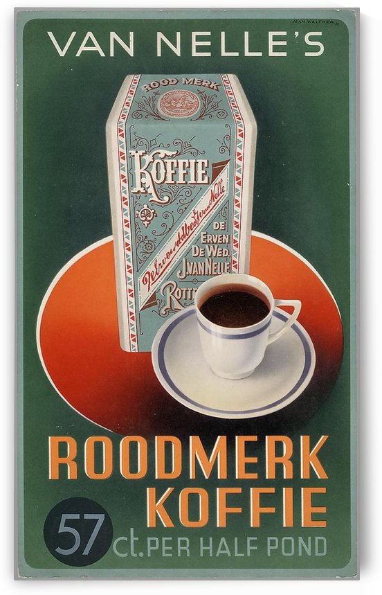 Vintage poster for Van Nelle Roodmerk Koffie by VINTAGE POSTER
