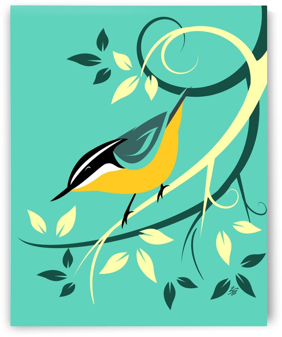 Red Breasted Nuthatch by Liz Cereby