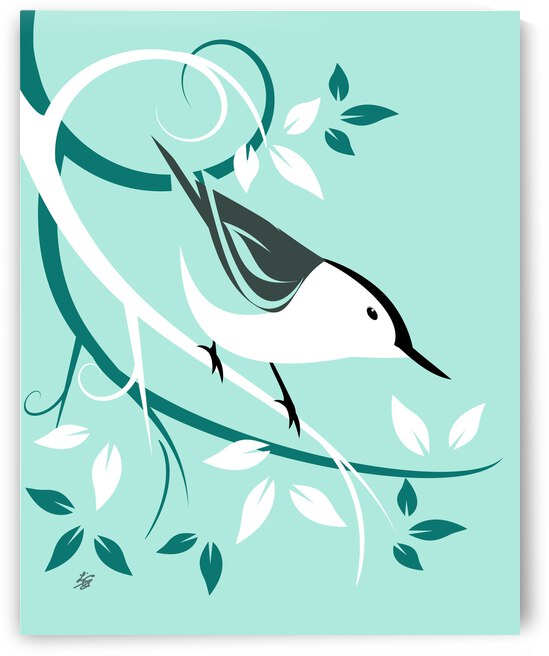 White Breasted Nuthatch by Liz Cereby