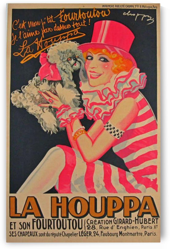 La Houppa Original Vintage advertisement lithograph poster by VINTAGE POSTER