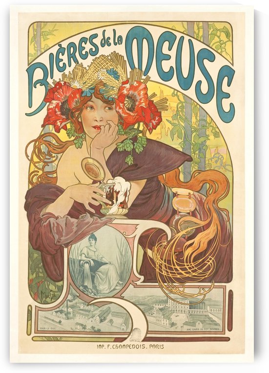 Bierre de la Meuse poster by VINTAGE POSTER
