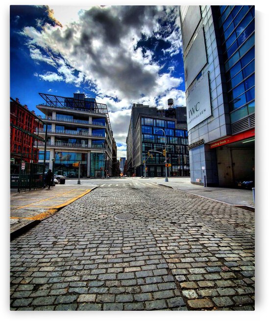 NYC Cobblestone Street Houston Intesection by BroadMark Photography