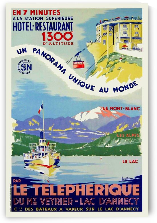 French Art Deco Travel Poster by VINTAGE POSTER