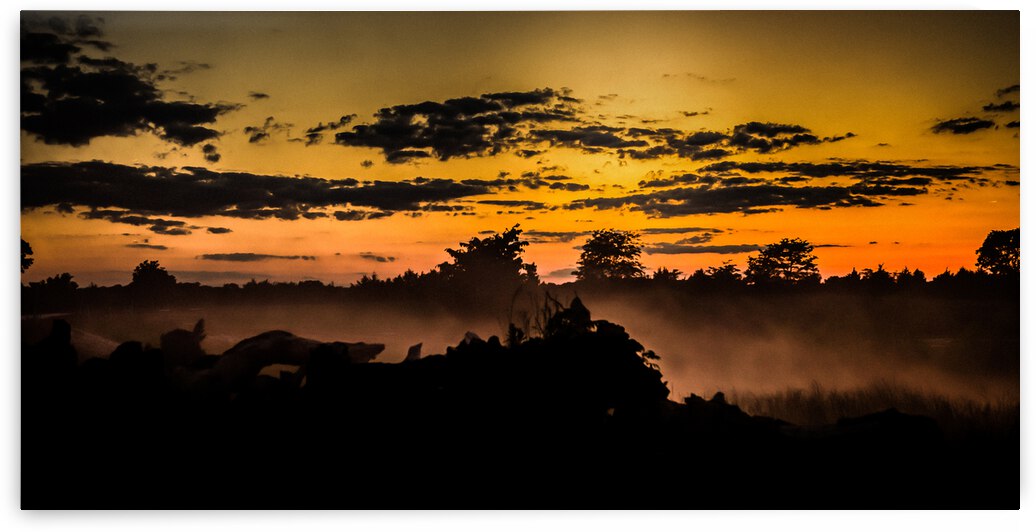 Nature Photography - Smokey Sunset - Wentzville MO by Steve Alejandro