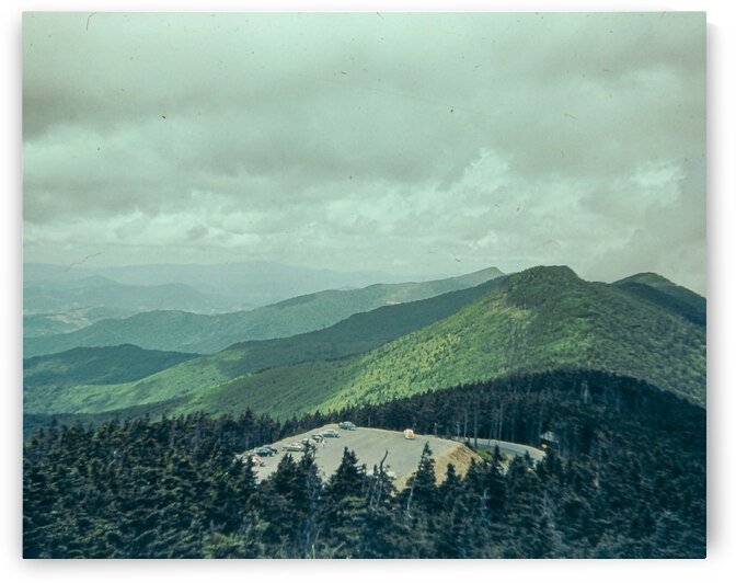 Found and Restored - Mountain Parking - 1940s Kodachrome Slide by Steve Alejandro