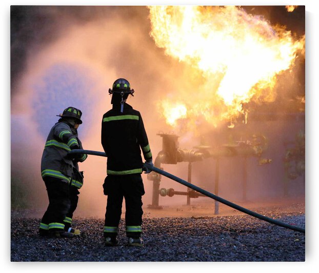 Live Burn Drill by Dave Dabour Photography