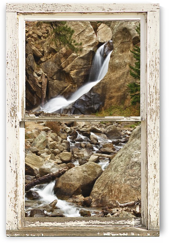 Boulder Falls Window View by Bo Insogna