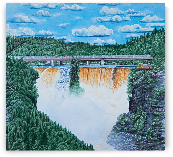 Kakabeka Falls Painting by Stephen Emms