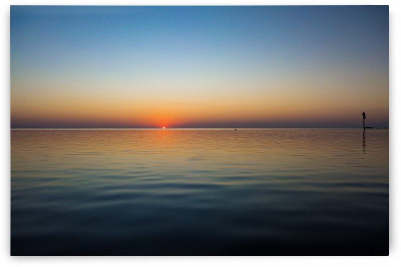  Sunset At Waters Edge by Hurricane Point Studios