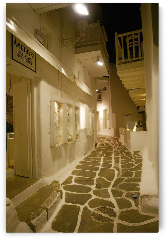 Santorini Cobblestones by Dave Rodgers