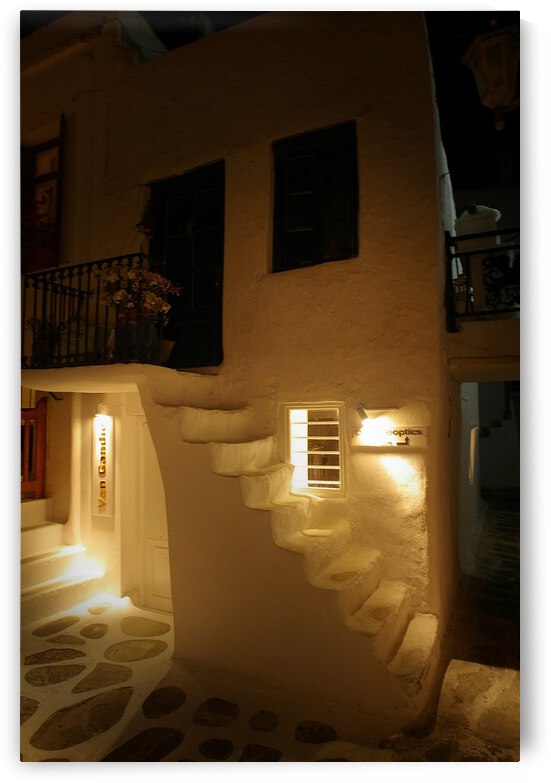 Santorini at Night by Dave Rodgers