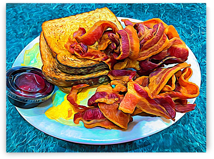 Bacon and Eggs Abstract by Bill Swartwout Photography