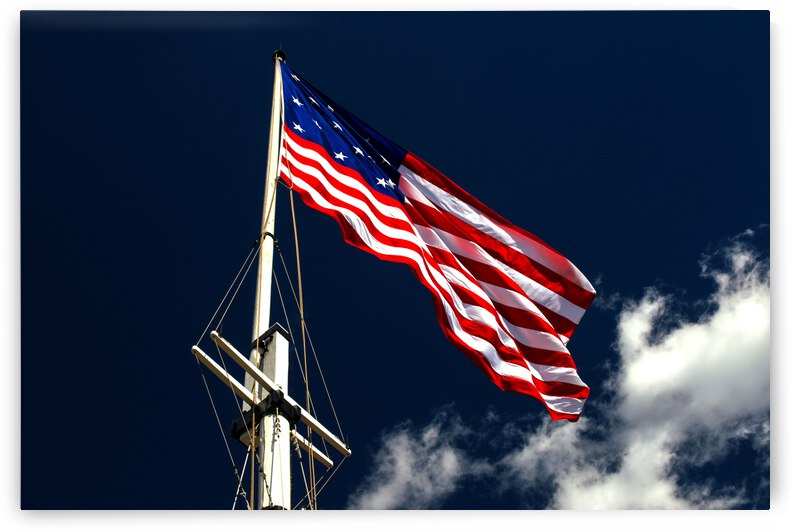 Fort McHenry Storm Flag with Mast by Bill Swartwout Photography