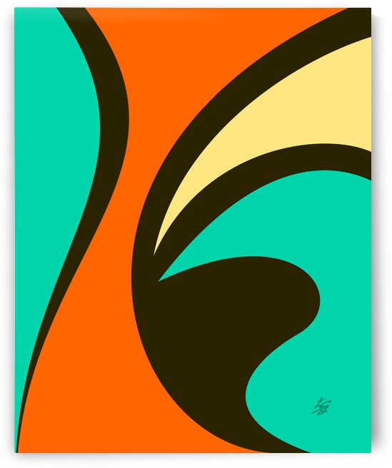 Colorful Abstract Waves by Liz Cereby