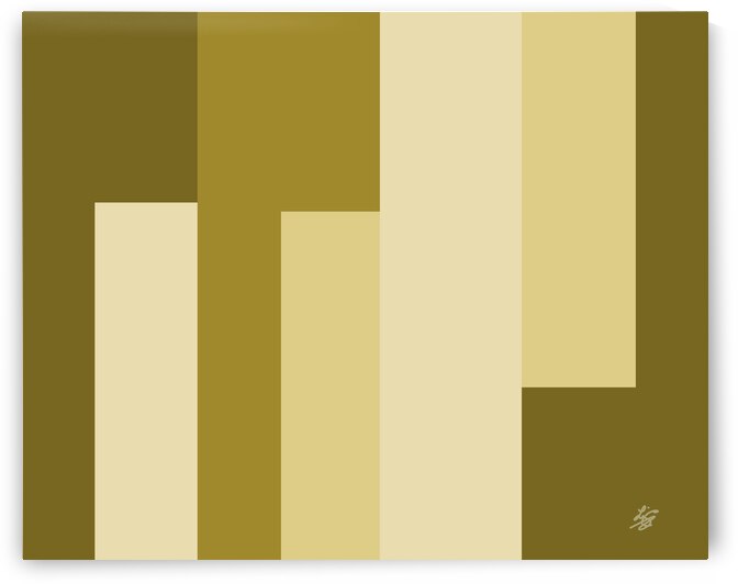 Abstract rectangles In Earth Tone Shades by Liz Cereby