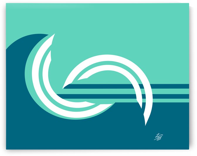 Ocean Wave Abstract by Liz Cereby