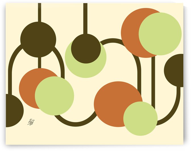 Chandelier Circle Abstract by Liz Cereby