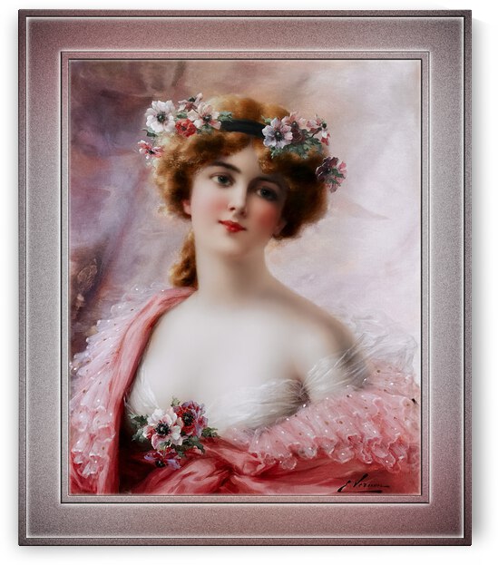 A Summertime Beauty by Emile Vernon Vintage Art Xzendor7 Old Masters Reproductions by xzendor7
