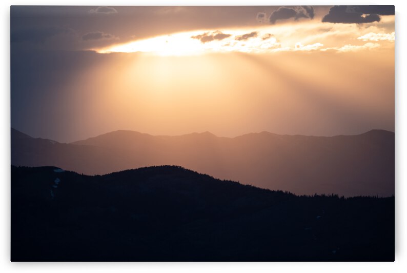 Sunset Mountain Layers by Noah Lang