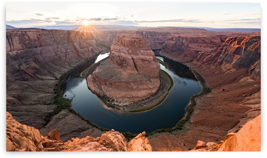 Horseshoe Bend at Sunset 1 by Jean Dzhermakyan