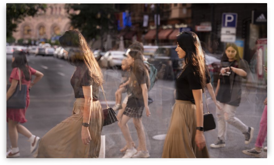 Walking Girl Abovyan St. by Jean Dzhermakyan