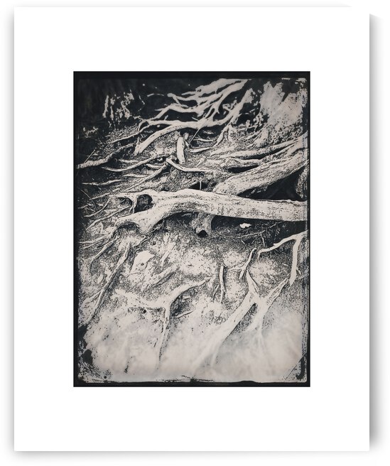 Roots block Print by Tricia Greaves