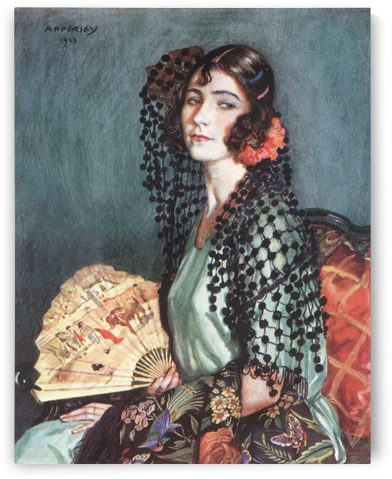 Enriqueta con toca de madronos by George Owen Wynne Apperley