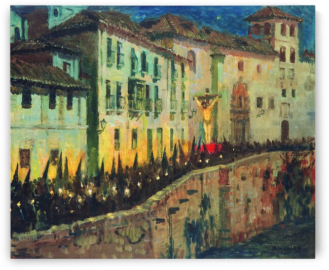 La procesion del silencio Granada Spain by George Owen Wynne Apperley