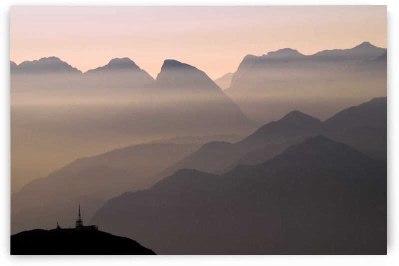 Alpine Sunset by 1x
