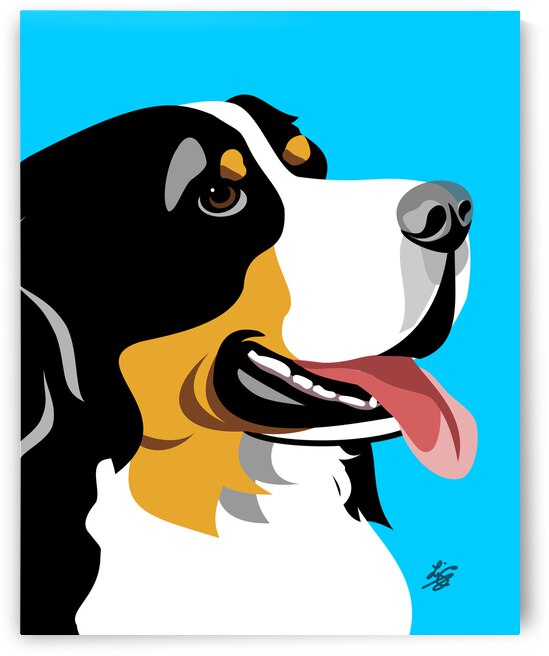 Bernese Mountain dog by Liz Cereby